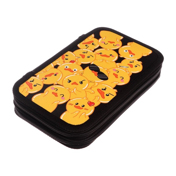 Пенал 2 секции, 125 х 205 х 40 мм, Calligrata 30П26/2 Пенал 2 секции, 125 х 205 х 40 мм, Calligrata 30П26/2 "Утка", ламинированный картон