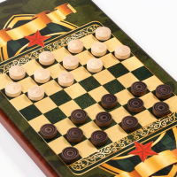 Нарды деревянные большие, с шашками "Настоящему мужчине", настольная игра, 60 х 60 см