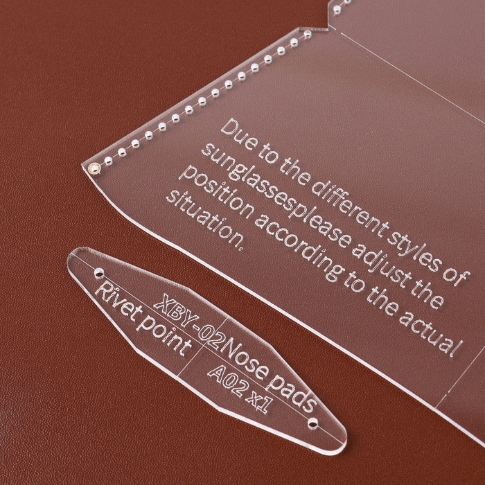 Набор лекал «Футляр для очков», 17 × 8 × 0,5 см, 2 шт, акрил Набор лекал «Футляр для очков», 17 × 8 × 0,5 см, 2 шт, акрил