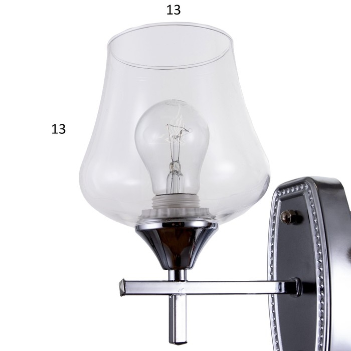 Бра 2068/1CR E27 40Вт хром 17х14х20 см Бра 2068/1CR E27 40Вт хром 17х14х20 см