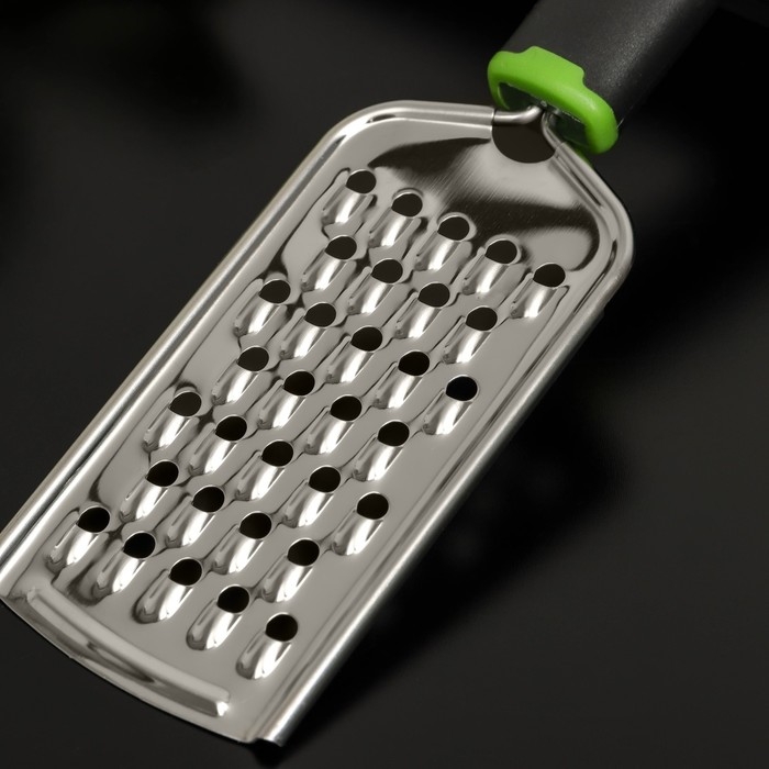 Тёрка для сыра крупная Доляна Lime, 22,8 см, с ручкой, цвет МИКС Тёрка для сыра крупная Доляна Lime, 22,8 см, с ручкой, цвет МИКС