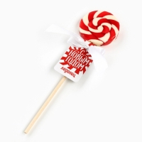 Леденец диск в пакете на палочке &laquo;С новым годом&raquo; вкус клубника 15 г