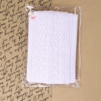 Кружево вязаное, 70 мм &times; 10 &plusmn; 1 м, цвет кипенно-белый