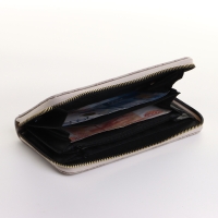 Кошелёк женский на молнии, цвет серый Кошелёк женский на молнии, цвет серый