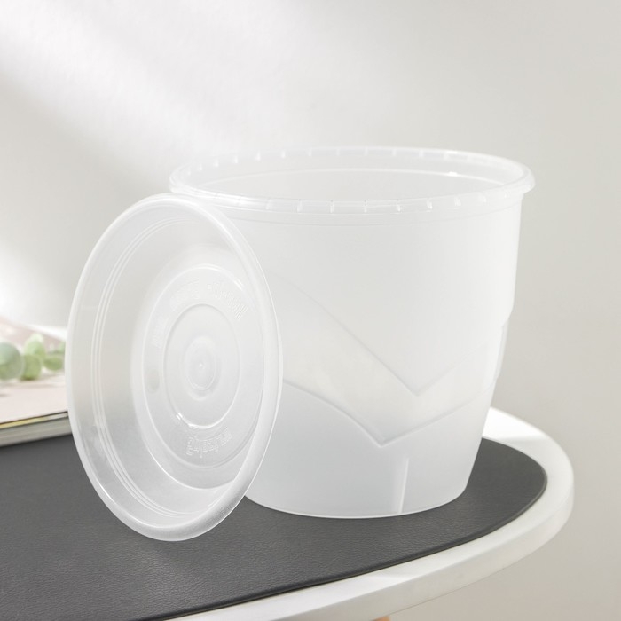 Горшок для цветов с поддоном &laquo;Венеция&raquo;, 2 л, d=16 см, цвет прозрачный