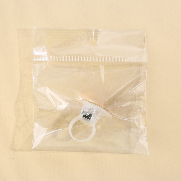 Кольцо детское с огоньком на Хэллоуин &laquo;Тыква&raquo;, безразмерное.