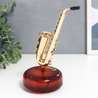 Сувенир музыкальный механический "Саксофон" 9,5х9,5х20 см Сувенир музыкальный механический "Саксофон" 9,5х9,5х20 см
