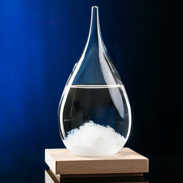 Барометр - штормгласс Барометр - штормгласс "Капля" 21х10см