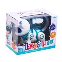 Робот кот &laquo;Джесси&raquo; IQ BOT, интерактивный: сенсорный, свет, звук, музыкальный, танцующий, на аккумуляторе, на русском языке, голубой