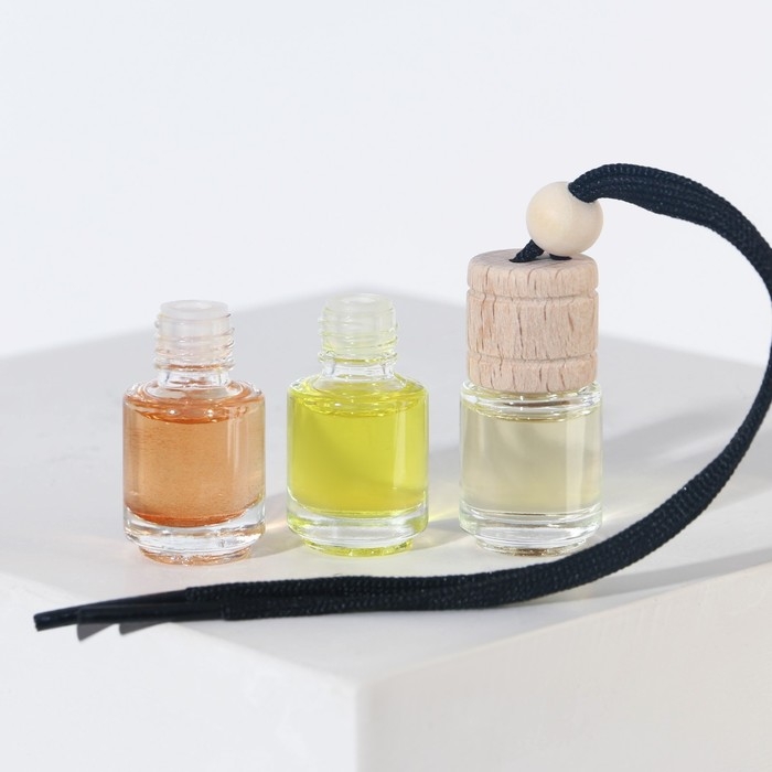 Ароматизаторы в машину новогодние &laquo;Будь всегда первым&raquo; на Новый год, кофе, черный лед, цитрус (набор 3 шт)