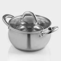 Кастрюля из нержавеющей стали Доляна &laquo;Гиперион&raquo;, 2,5 л, d=18 см, с крышкой
