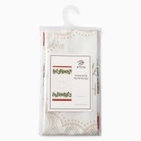 Новый год. Полотенце Этель "Christmas wreath" 40х73 см, 100% хлопок, саржа 190 г/м2
