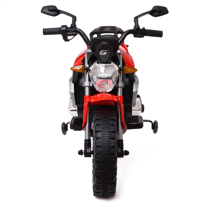 Мотоцикл &laquo;Эндуро&raquo;, 2 мотора, цвет красный
