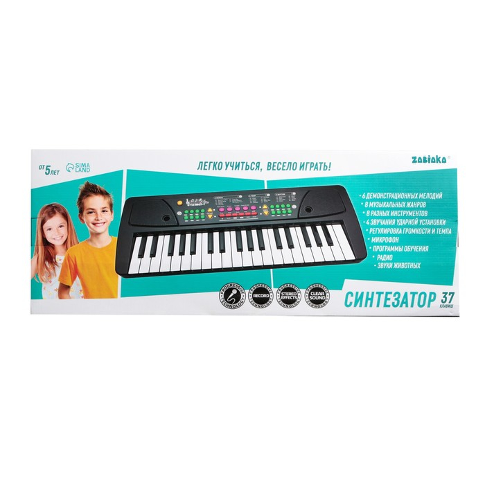 Синтезатор &laquo;Музыкант-2&raquo; с микрофоном и блоком питания, 37 клавиш