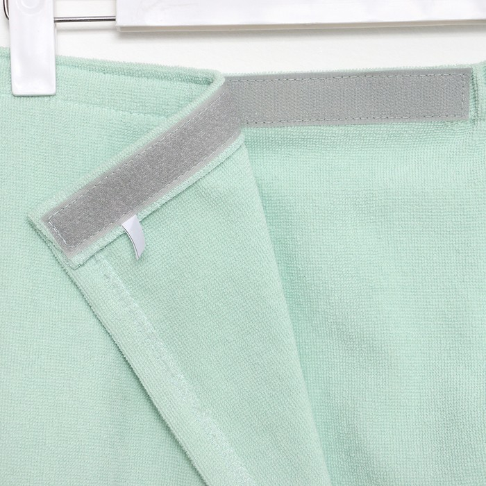 Полотенце банное Экономь и Я &laquo;Парео&raquo; 68х150 см, нежно-бирюз, 100%хл, 320 г/м2