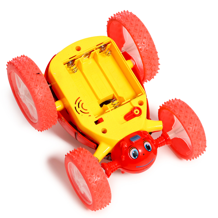 Машина-перевёртыш «Божья коровка», радиоуправляемая, световые эффекты, цвет красный Машина-перевёртыш «Божья коровка», радиоуправляемая, световые эффекты, цвет красный