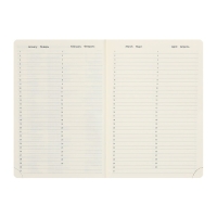 Ежедневник недатированный A5, 160 листов, deVENTE.Klint, твёрдая обложка из искусственной кожи с поролоном, кремовый блок 70 г/м2, чёрный