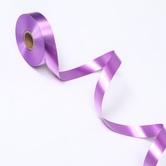 Новый год. Лента для декора и подарков, сиреневый, 2 см х 45 м