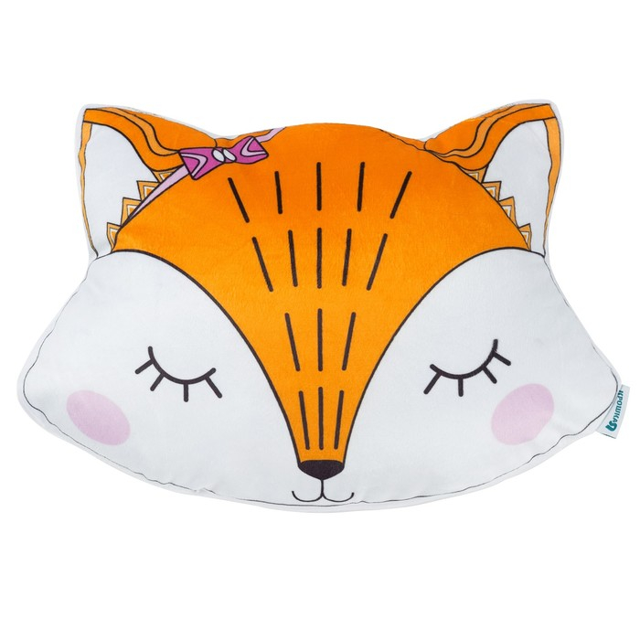 Подушка декоративная Крошка Я &laquo;Лисичка&raquo;, 35 &times; 27 см, велюр, 250 г/м&sup2;