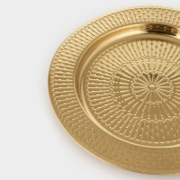 Поднос из нержавеющей стали &laquo;Ярил&raquo;, d=30 см, цвет золотой