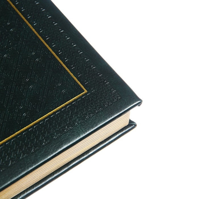 Ежедневник недатированный A5, 176 листов, deVENTE.Symbol, твёрдая обложка из искусственной кожи с поролоном, золотой срез, блок 70 г/м2, зелёный