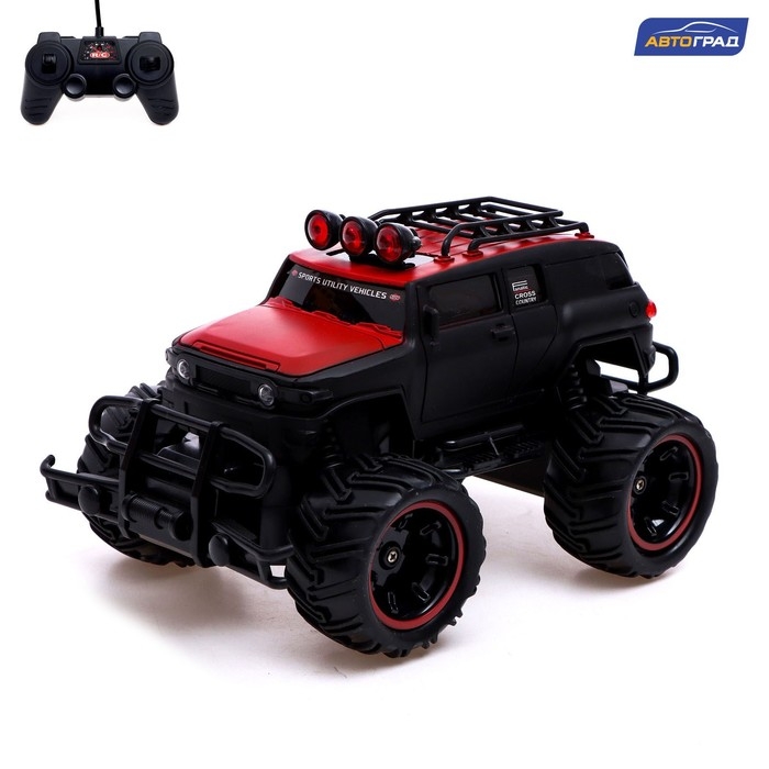 Джип радиоуправляемый «Монстр», 1:20, работает от аккумулятора, цвет чёрный Джип радиоуправляемый «Монстр», 1:20, работает от аккумулятора, цвет чёрный