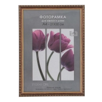 Фоторамка пластик 21х30 см 980 латунь (25/500) Фоторамка пластик 21х30 см 980 латунь (25/500)