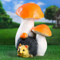 Садовая фигура "Еж под грибом" 36х33х44см Садовая фигура "Еж под грибом" 36х33х44см