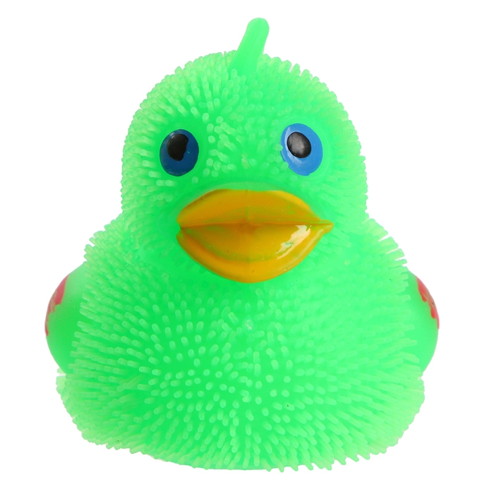 Мяч детский резиновый ёжка световой &laquo;Утята&raquo;, цвета МИКС , в шоубоксе