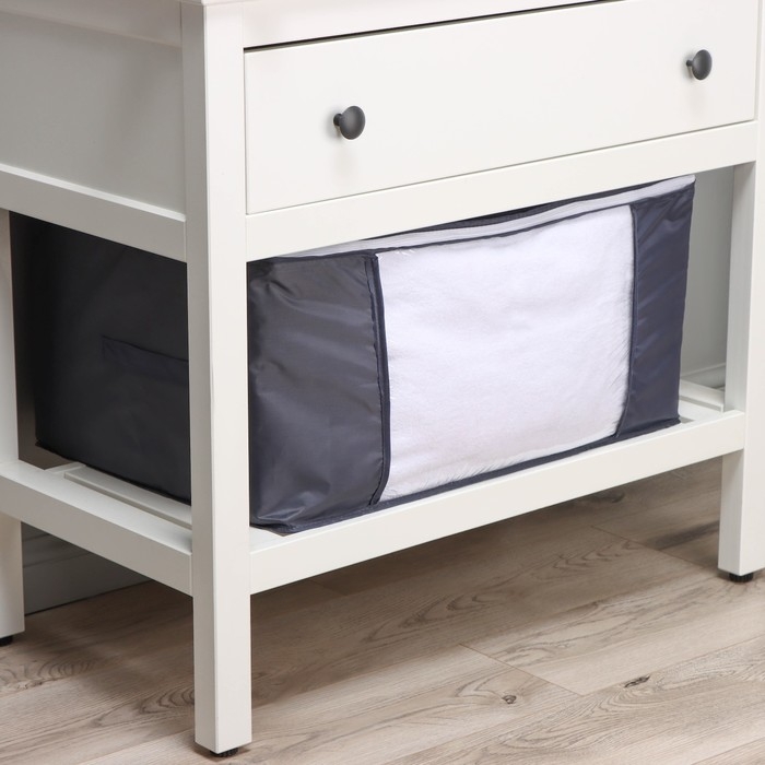 Кофр для хранения вещей LaDо́m, 60&times;45&times;30 см, цвет графитовый