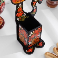 Подставка под ложки «Котик», хохлома Подставка под ложки «Котик», хохлома