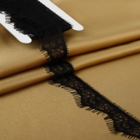 Кружево реснички, 30 ± 5 мм × 9 ± 0,5 м, в бобине 3 шт по 3 м, цвет чёрный Кружево реснички, 30 ± 5 мм × 9 ± 0,5 м, в бобине 3 шт по 3 м, цвет чёрный