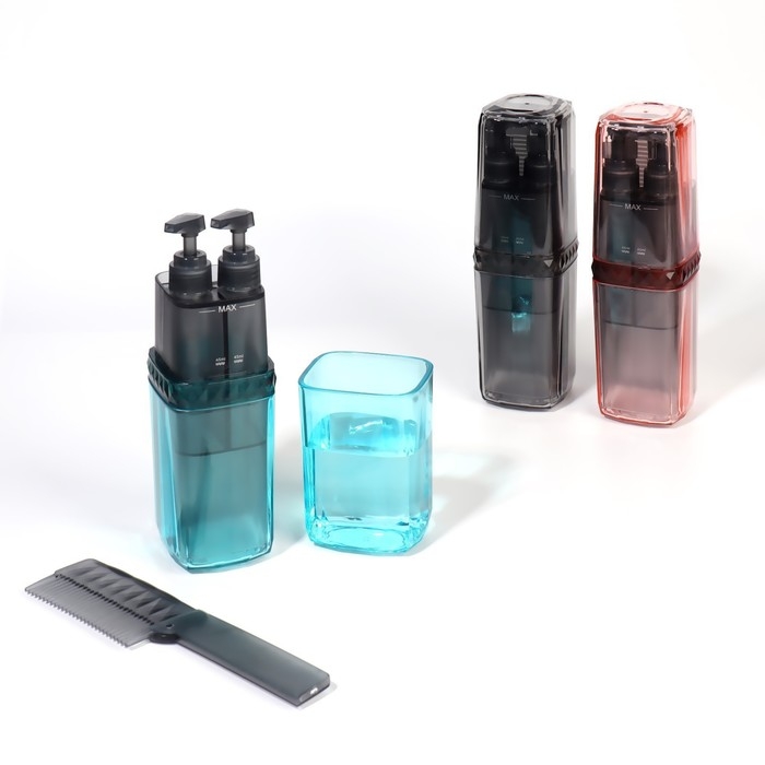 Набор дорожный, 5 предметов, в футляре, цвет МИКС Набор дорожный, 5 предметов, в футляре, цвет МИКС