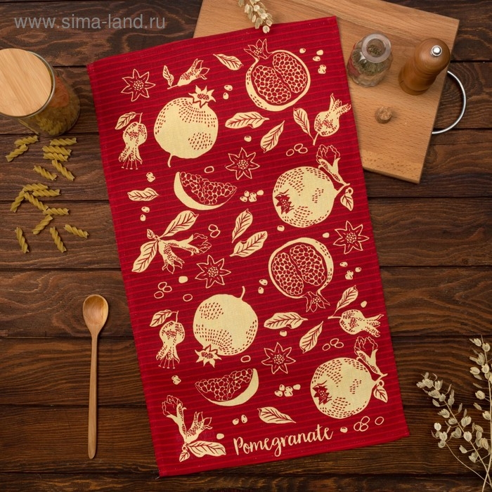 Полотенце кухонное &laquo;Гранаты&raquo; 35х60 см