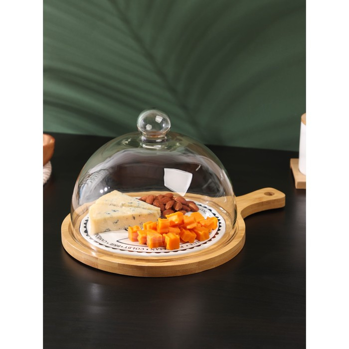 Блюдо для сыра с крышкой &laquo;Эстет&raquo;, 31,5&times;23&times;18 см