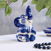 Сувенир &laquo;Слон циркач&raquo;, 13 см, гжель