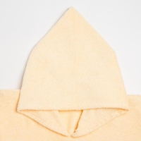 Полотенце-пончо Крошка Я &laquo;Гномик&raquo;, цвет молочный, размер 24-32, 100 % хлопок, 320 г/м2