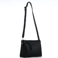 Сумка женская на клапане, цвет чёрный