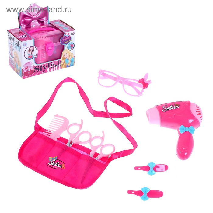 Игровой набор парикмахера &laquo;Причёски для принцессы&raquo;, в чемодане