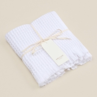 Полотенце вафельное SL HOME: Boho "Блан де Блан" 30х60 см, 100% хлопок, 300 г/м2 Полотенце вафельное SL HOME: Boho "Блан де Блан" 30х60 см, 100% хлопок, 300 г/м2