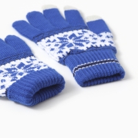 Перчатки сенсорные, цвет синий, р-р 18 Перчатки сенсорные, цвет синий, р-р 18