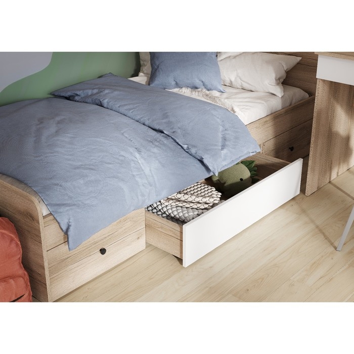 Ящик выкатной для кровати Киви, 496х500х232, Дуб делано