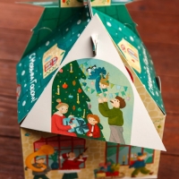 Подарочная коробка "Новогодний городок", 17,6 х 11,1 х 18,8 см Подарочная коробка "Новогодний городок", 17,6 х 11,1 х 18,8 см