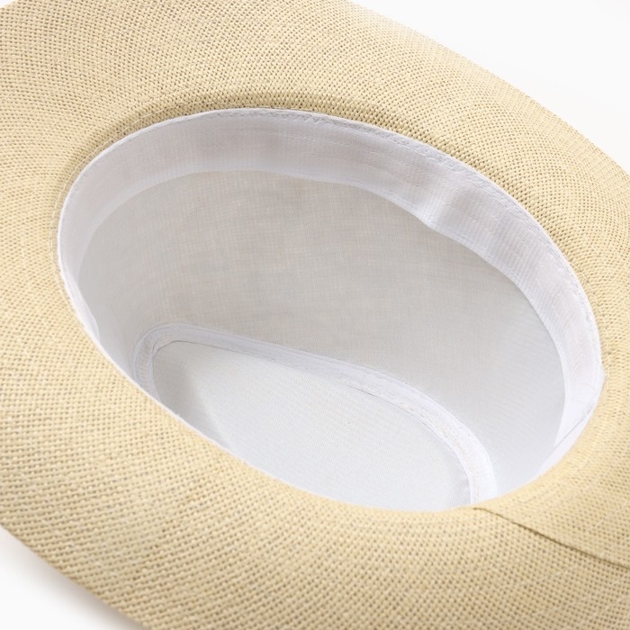 Шляпа мужская MINAKU, цвет бежевый, р-р 58 Шляпа мужская MINAKU, цвет бежевый, р-р 58