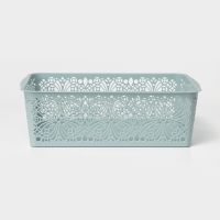 Корзина для хранения Floral, 30&times;19.5&times;9.5 см, цвет МИКС