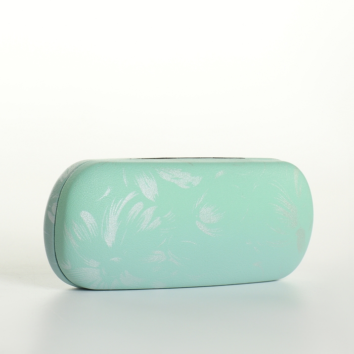 Футляр для очков на хлопушке, длина 16 см, цвет зелёный Футляр для очков на хлопушке, длина 16 см, цвет зелёный