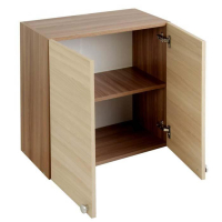 Шкаф навесной, 800 &times; 290 &times; 626, Ясень шимо темный/Ясень шимо светлый