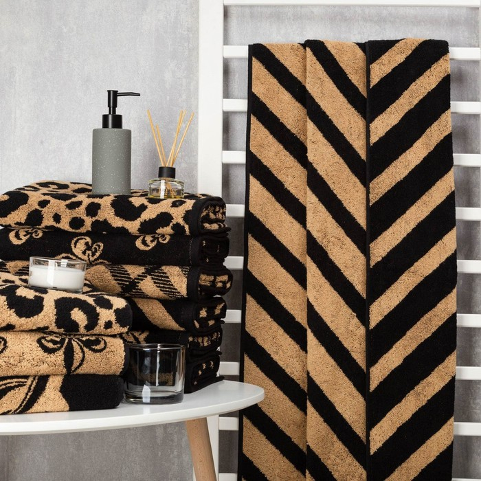 Полотенце махровое Этель «Диагональ» 70х130 см, 420 гр/м2, 100% хлопок Полотенце махровое Этель «Диагональ» 70х130 см, 420 гр/м2, 100% хлопок