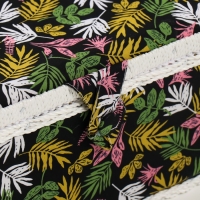 Шкатулка для рукоделия "Лесные веточки на чёрном" 19х26х14,5 см