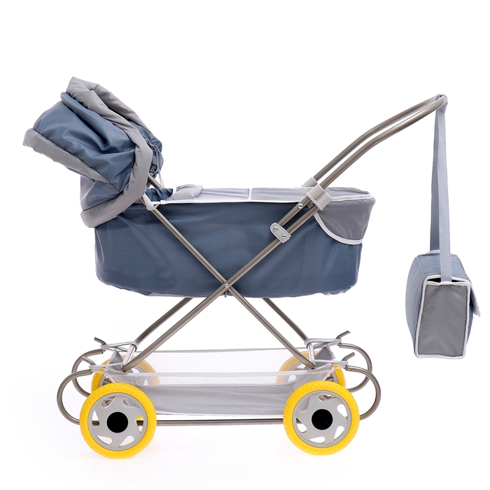 Коляска кукольная №6, серый Коляска кукольная №6, серый